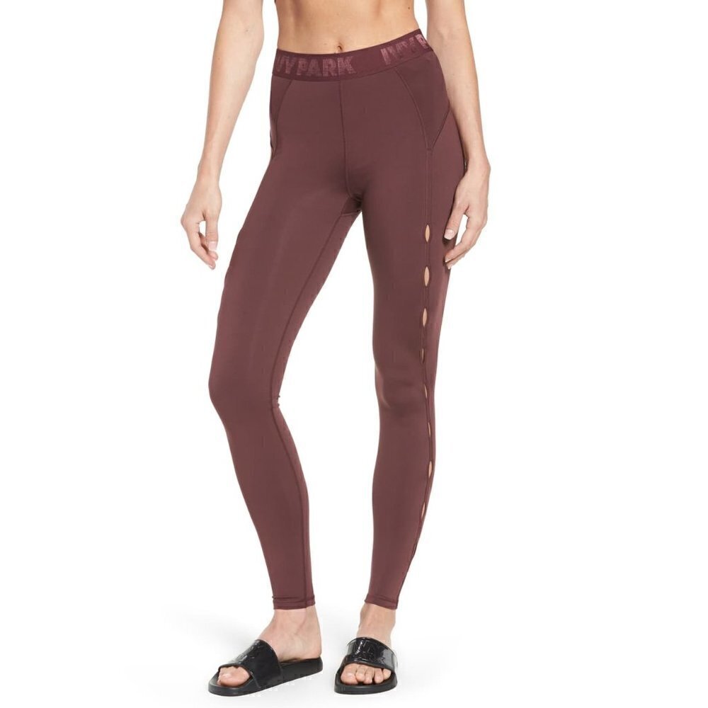 IVY PARK High Waist‎ Keyhole Detail Ankle Leggings